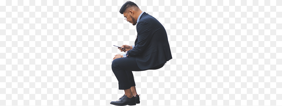 Business Man Smartphone Architecture Photoshop People Sitting, Clothing, Shoe, Footwear, Adult Free Transparent Png
