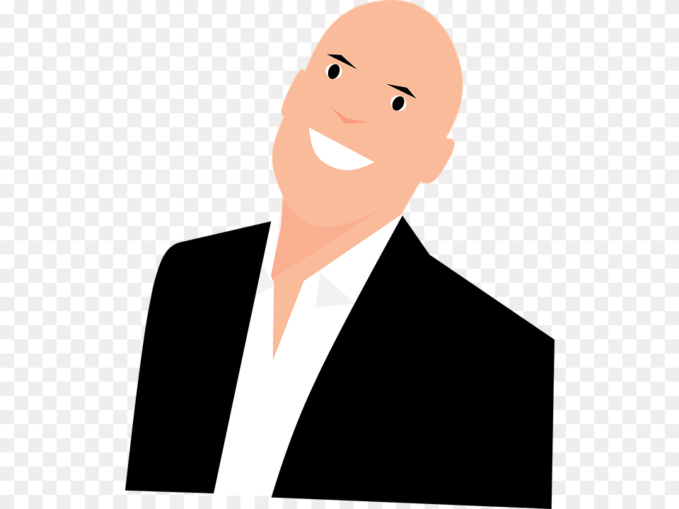 Business Man Suit Smiling Clipart Vector Graphic, Head, Portrait, Face, Photography Png Image