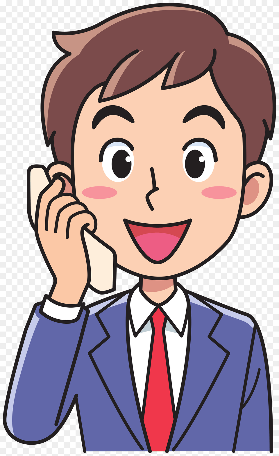 Business Man Using A Phone Icons, Book, Comics, Publication, Formal Wear Free Png Download