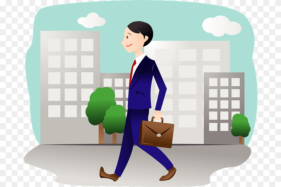 Business Man Walking Clipart 84 Keyboard, Bag, Person, Adult, Male Free Png