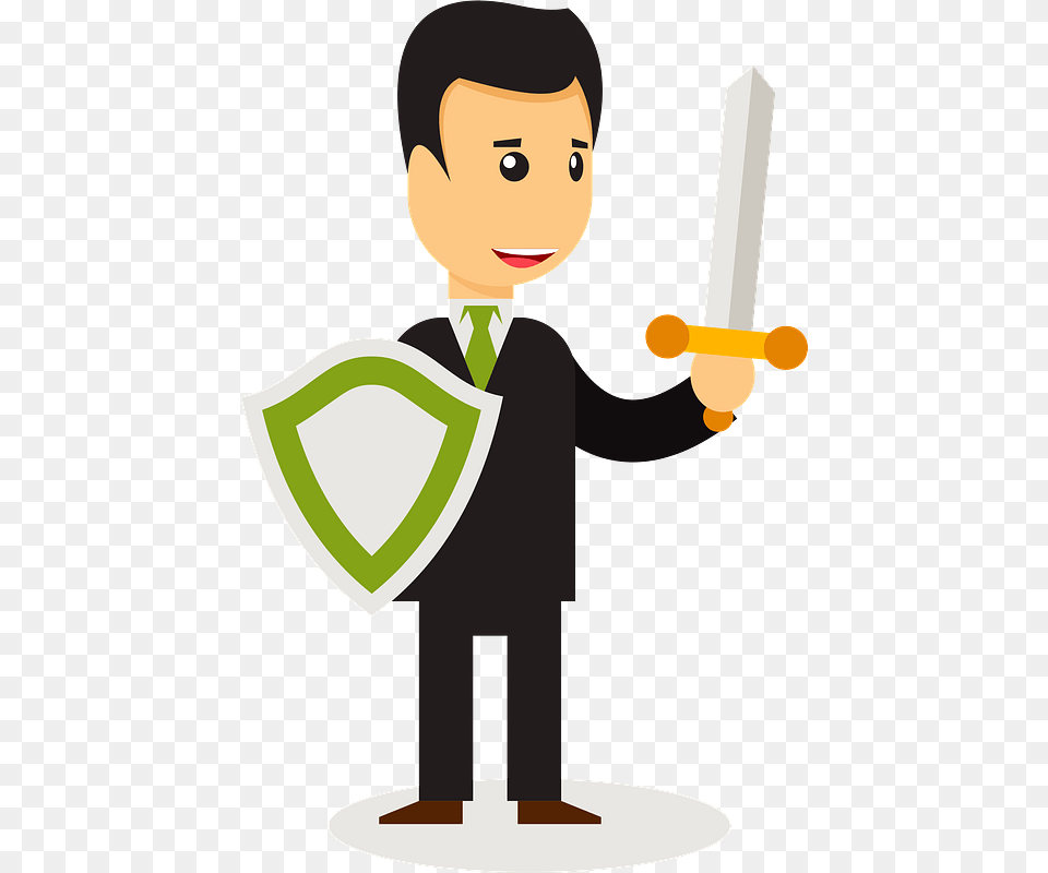 Business Man Warrior Clipart, Sword, Weapon, Face, Head Png