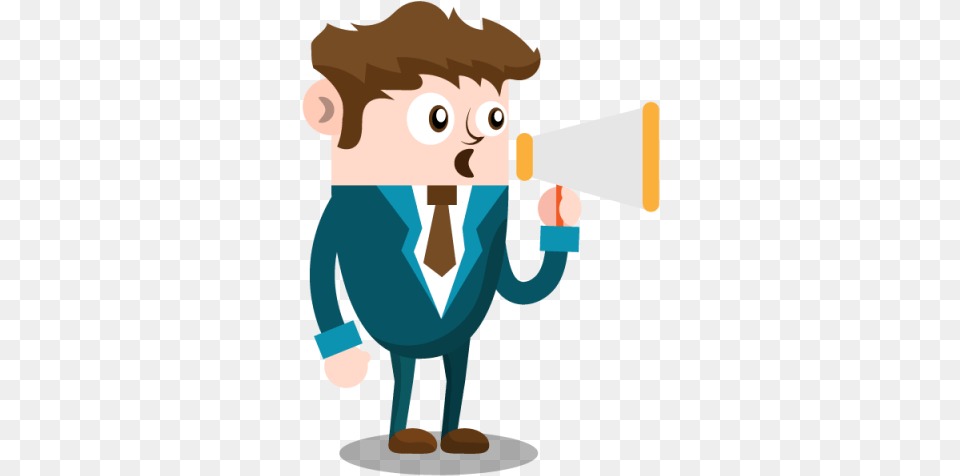 Business Man With Megaphone People Persona Megafono, Photography, Head, Person, Face Free Transparent Png