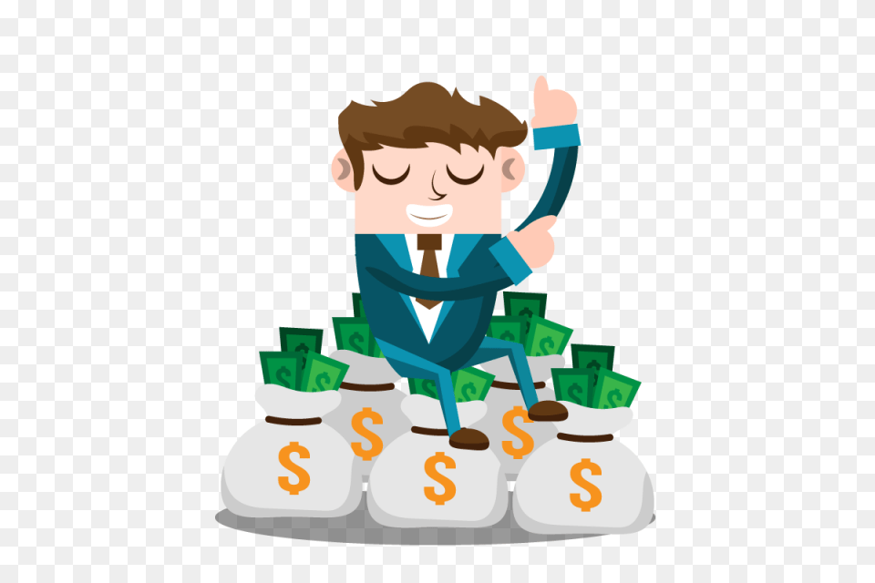 Business Man With Money Business People Man And Vector, Person, Face, Head, Text Png Image