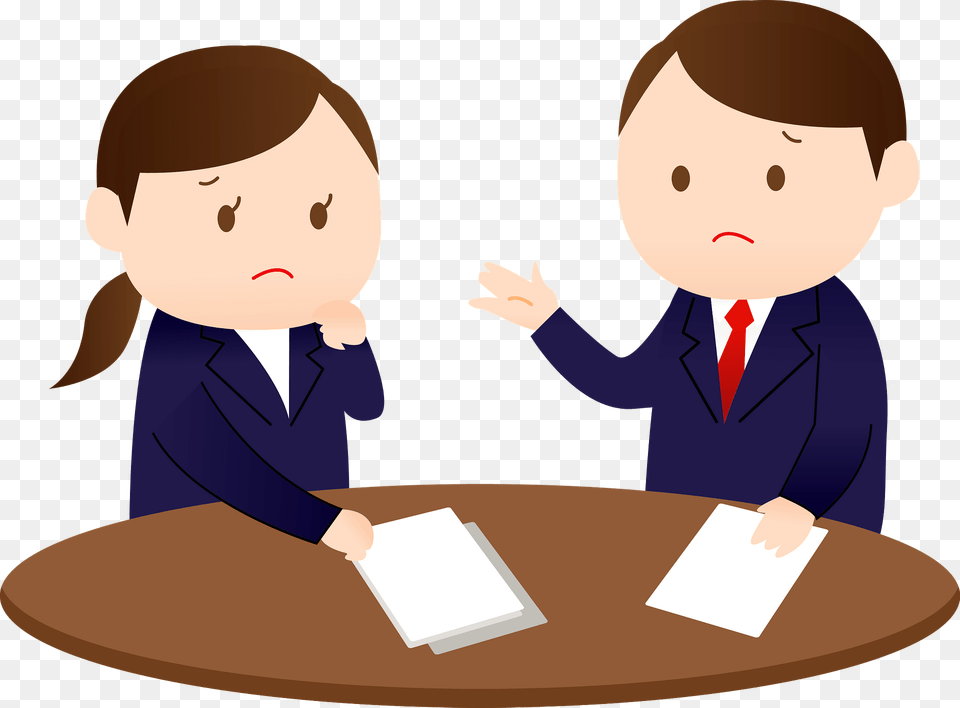 Business Meeting Clipart, Conversation, Person, Interview, Baby Png Image