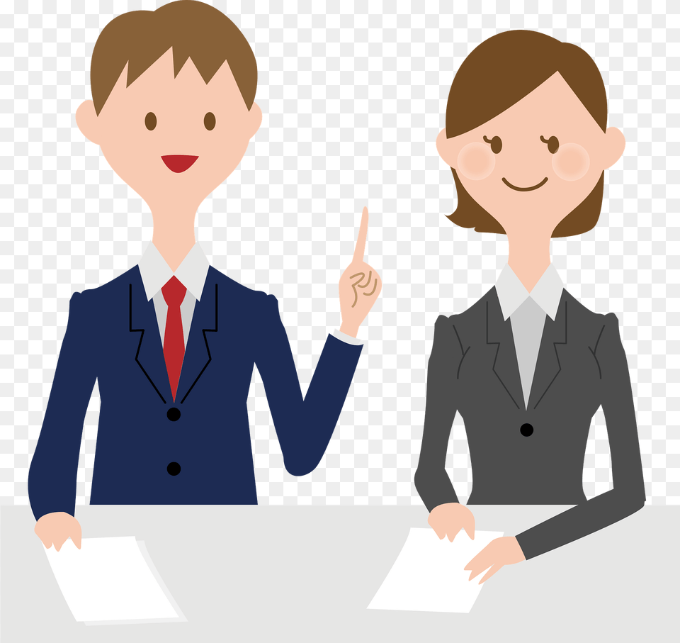 Business Meeting Clipart, Person, Conversation, Interview, Adult Png Image