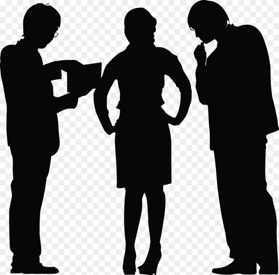 Business Meeting Silhouette Silhouette, Adult, Person, Man, Male Png Image