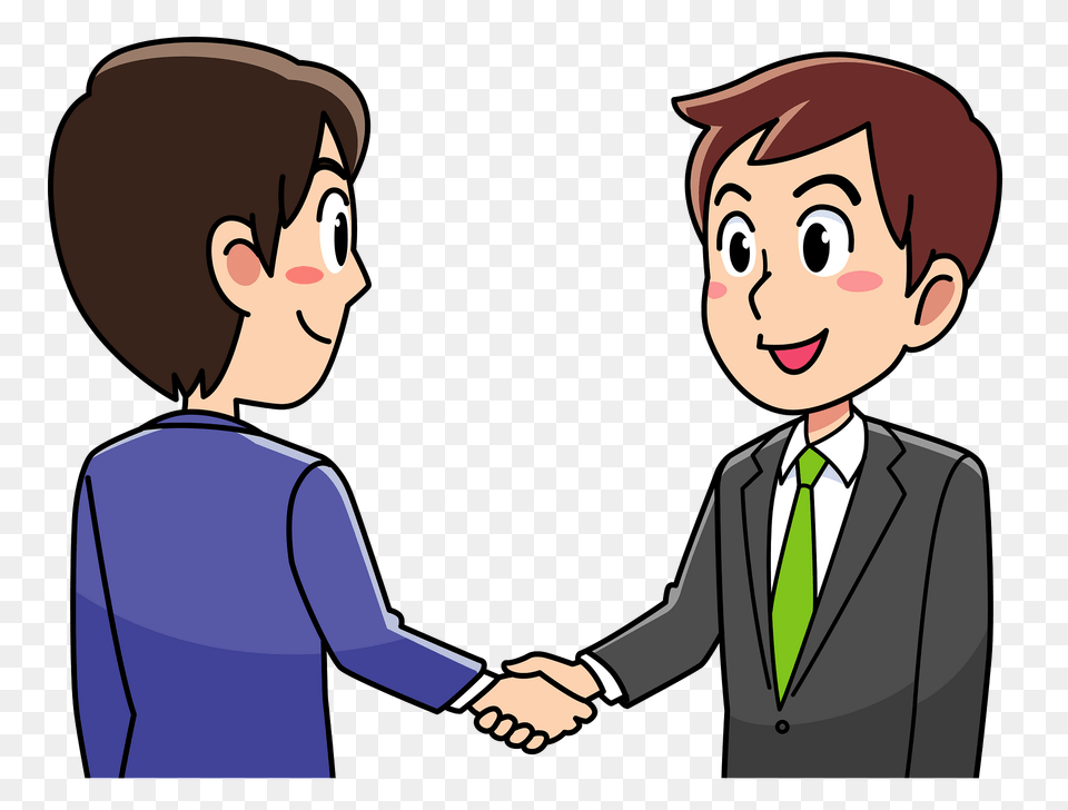 Business Men Are Shaking Hands Clipart, Body Part, Hand, Person, Adult Free Transparent Png