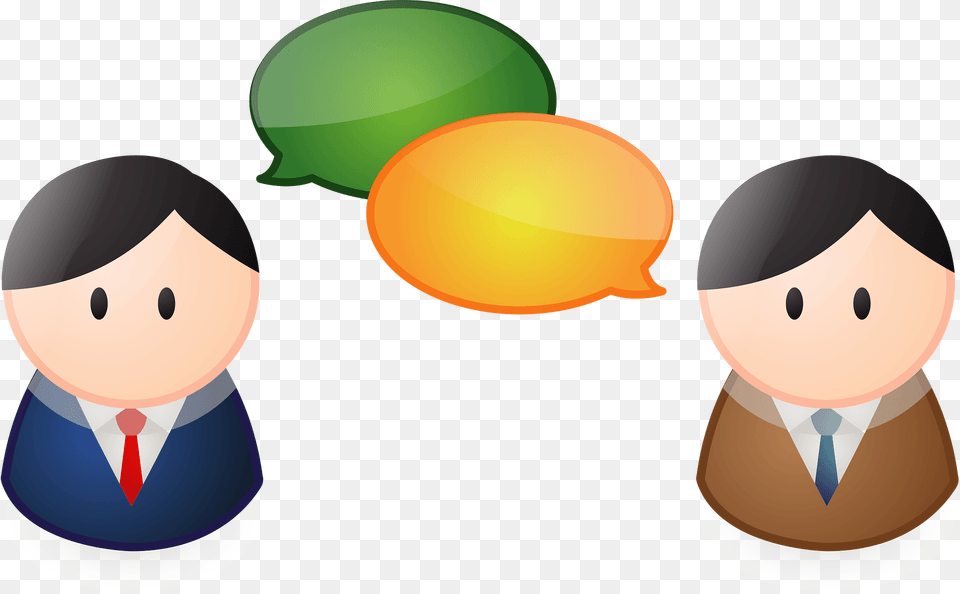 Business Men With Their Speech Bubbles Clipart, Balloon, Citrus Fruit, Food, Fruit Free Png