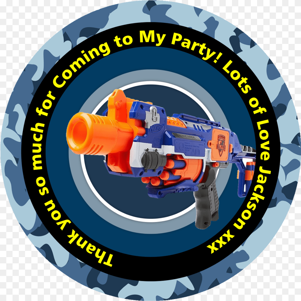 Business Office U0026 Industrial 48 X Personalised Nerf Gun Circle, Toy, Water Gun Free Transparent Png