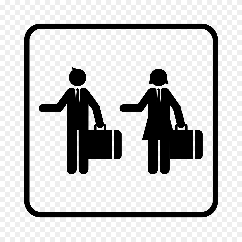 Business People Clipart Black And White, Gray Png Image