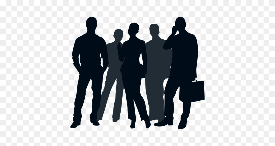 Business People Group Silhouette, Walking, Person, Man, Male Free Png Download