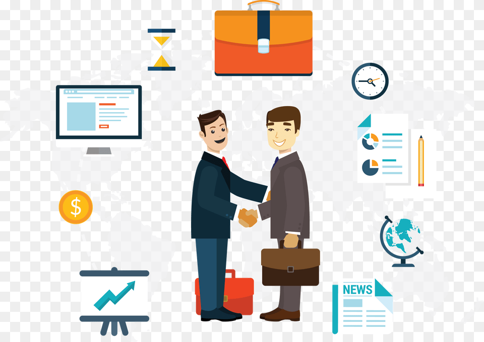 Business People Handshake Vector, Adult, Person, Man, Male Free Transparent Png