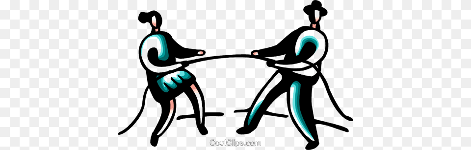 Business People Having A Tug Of War Royalty Vector Illustration, Person Free Png