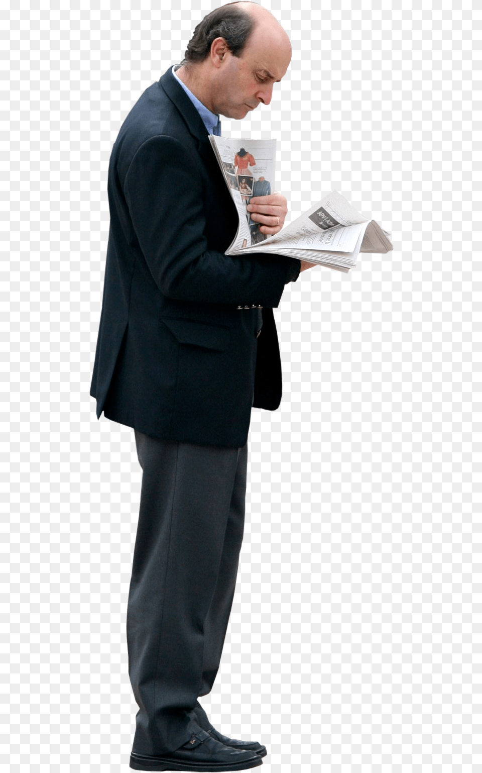 Business People Hd Person Reading Newspaper, Clothing, Suit, Formal Wear, Coat Free Transparent Png