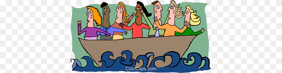Business People In Boat Boat Full Of People, Baby, Person, Art, Face Free Transparent Png