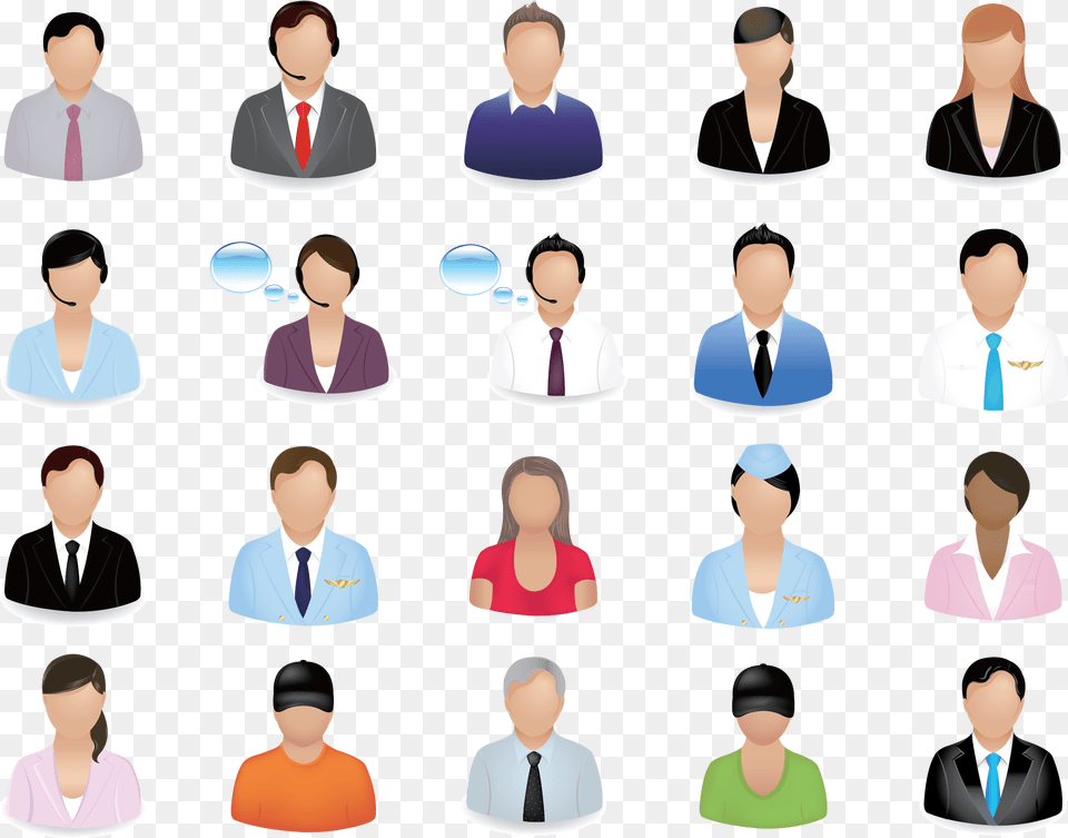 Business People Vector Image Business People Icon Set, Woman, Adult, Person, Female Free Png