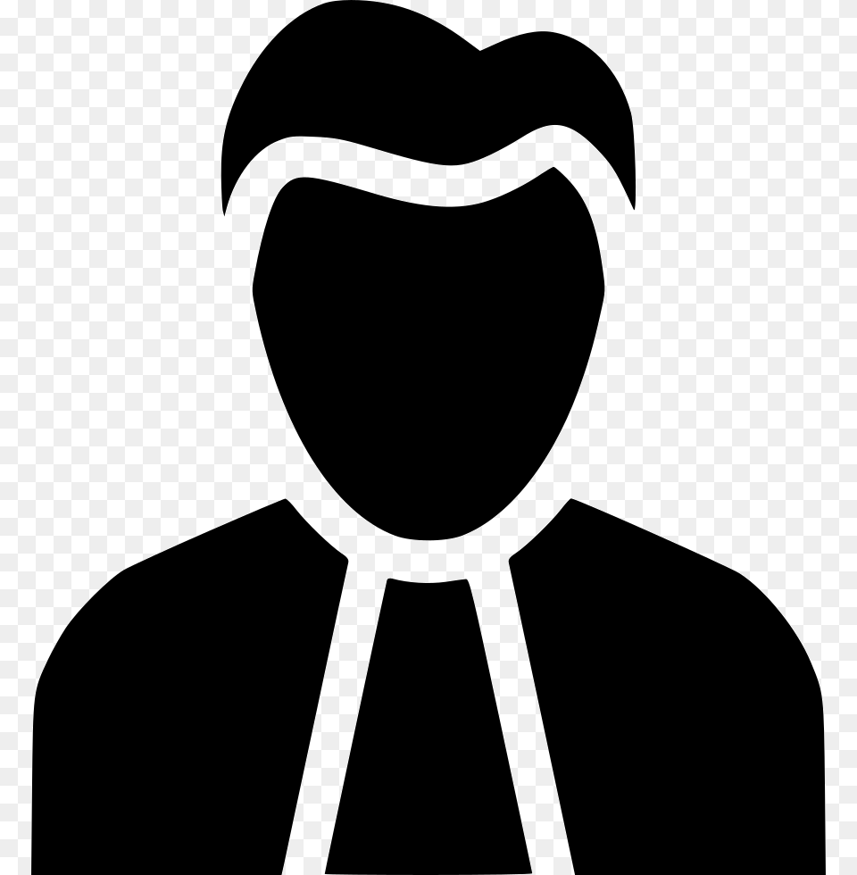 Business Person Customer Black And White, Stencil Free Png Download