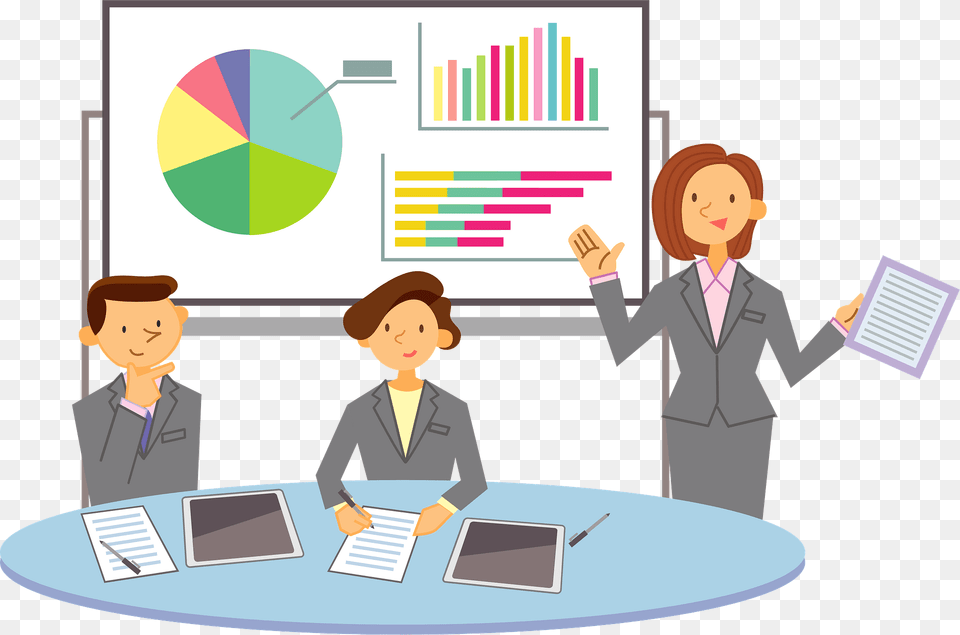 Business Persons Are Meeting Clipart, Adult, Female, Person, Woman Free Png Download