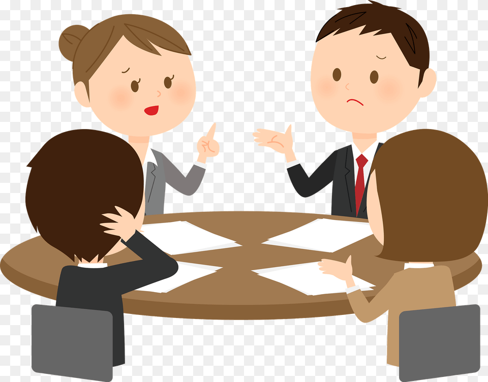 Business Persons Are Meeting Clipart, Person, Conversation, People, Interview Png