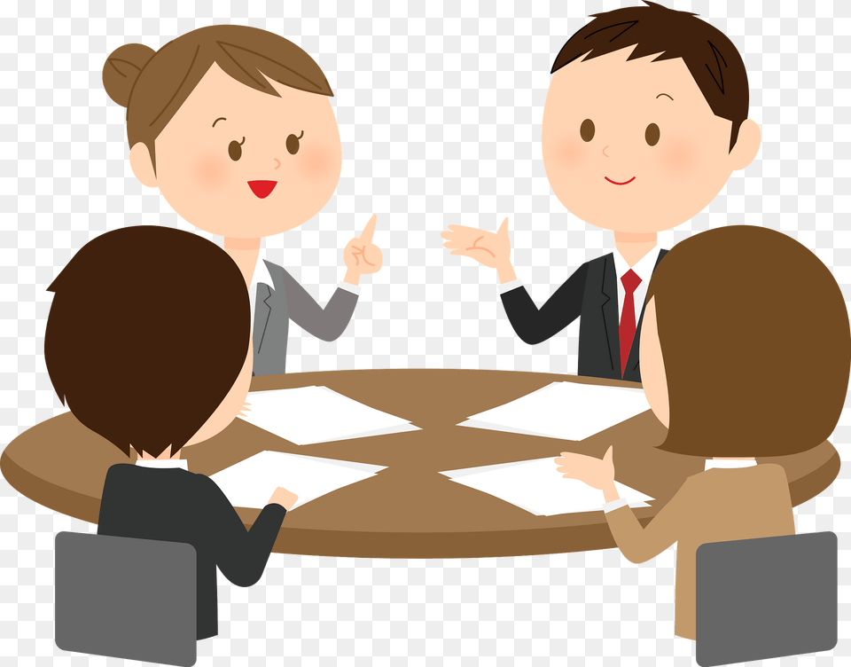 Business Persons Are Meeting Clipart, Interview, Person, Conversation, People Png