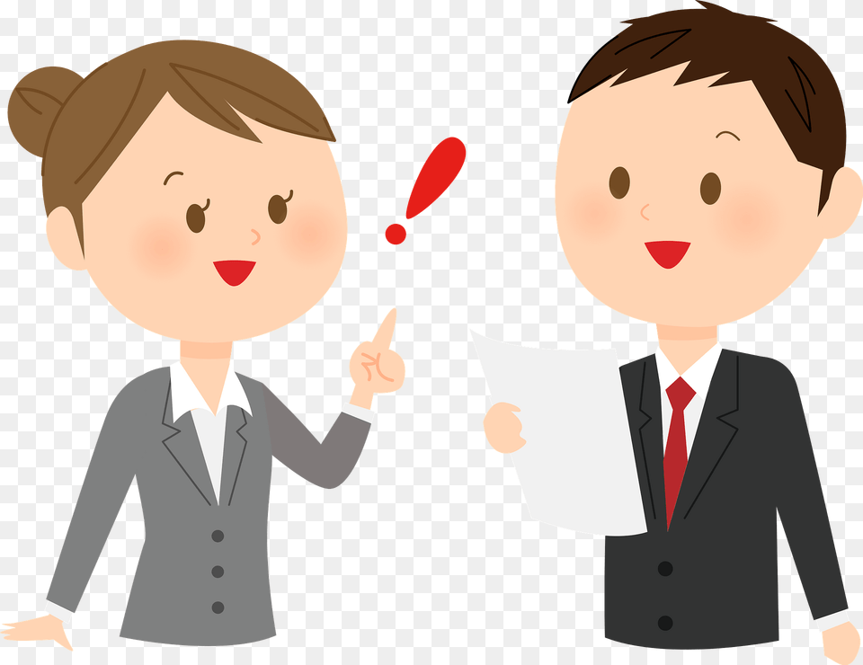 Business Persons Are Talking Clipart, Person, Interview, Conversation, Formal Wear Free Png Download