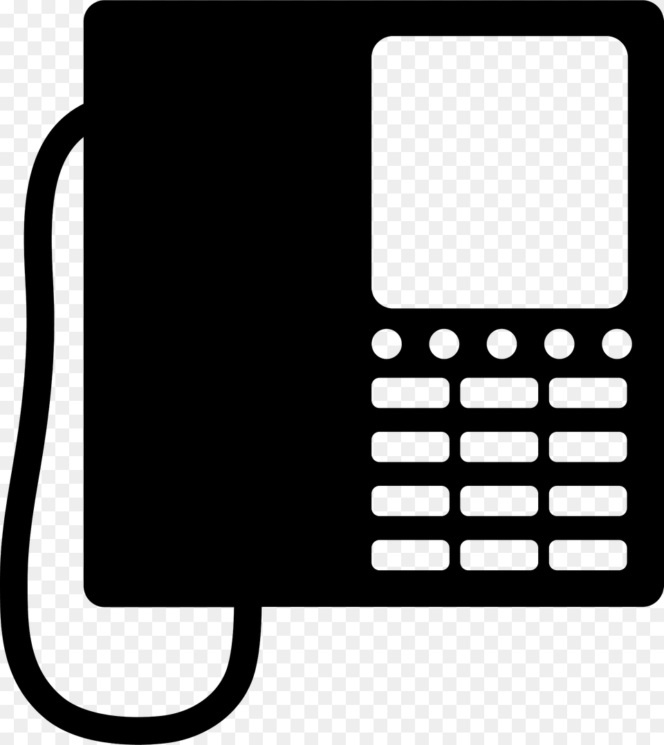 Business Phone Black And White Clipart, Electronics, Mobile Phone, Ammunition, Grenade Free Png