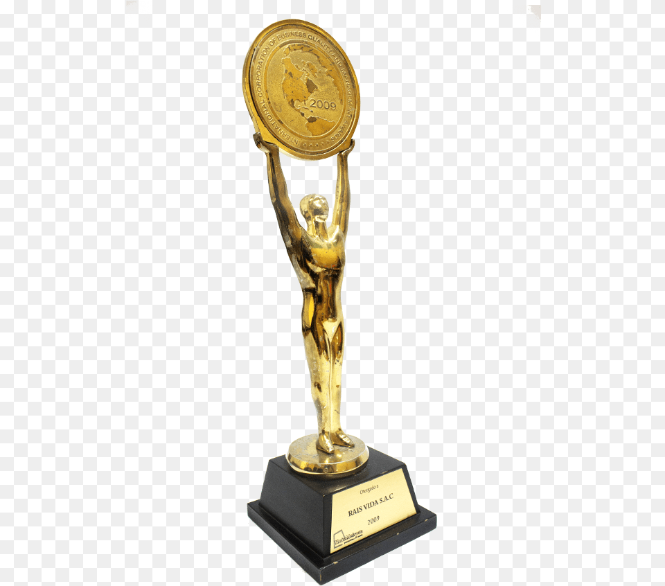 Business Quality And Management Awards Trophy, Gold, Person, Smoke Pipe, Gold Medal Free Transparent Png