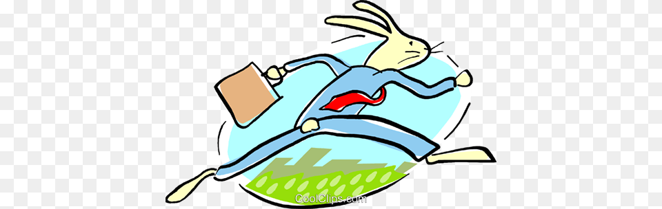 Business Rabbit Running Royalty Vector Clip Art Illustration, Leisure Activities, Person, Sport, Swimming Free Png