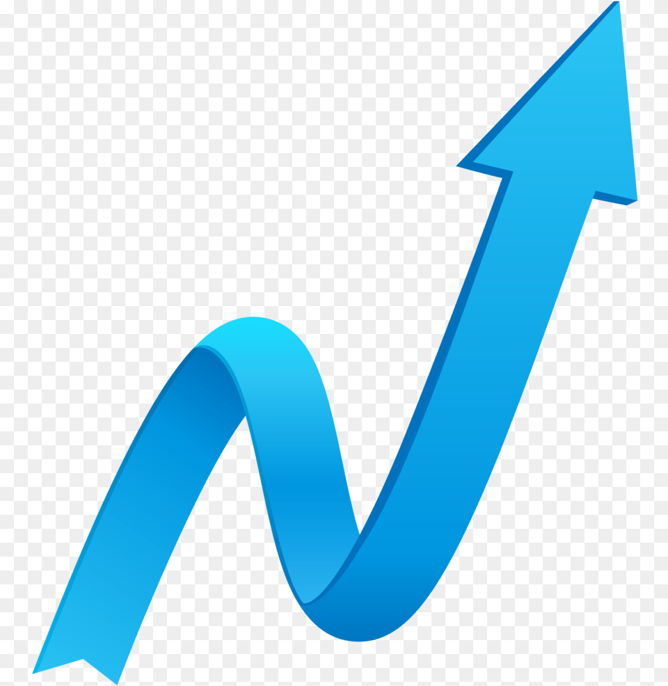 Business Success Transparent Blue Up Arrow Icon, Symbol, Text, Number Free Png Download