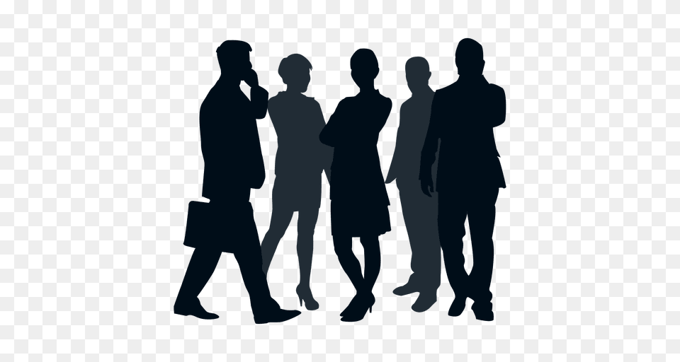 Business Team Group Silhouette, Walking, Person, Man, Male Free Png