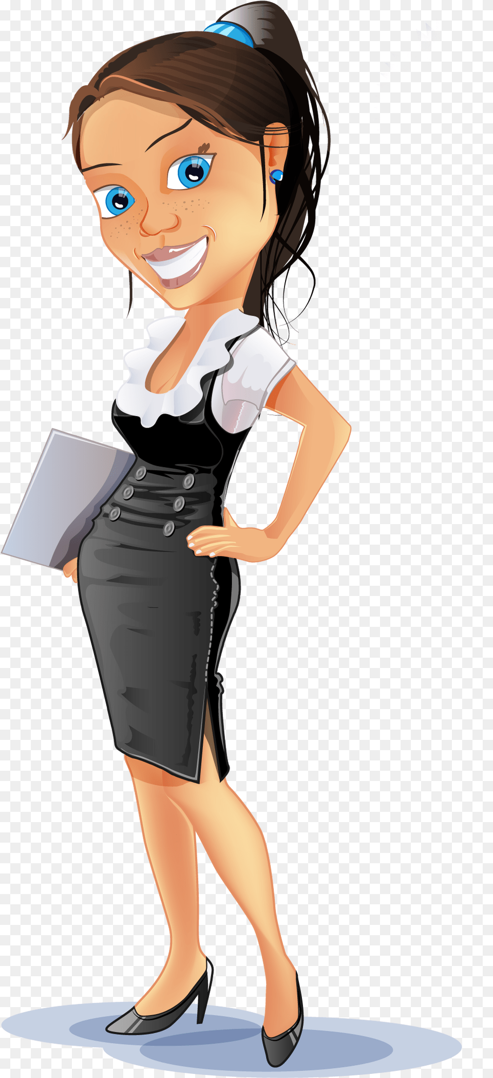 Business Woman Animation, Book, Publication, Comics, Baby Png Image