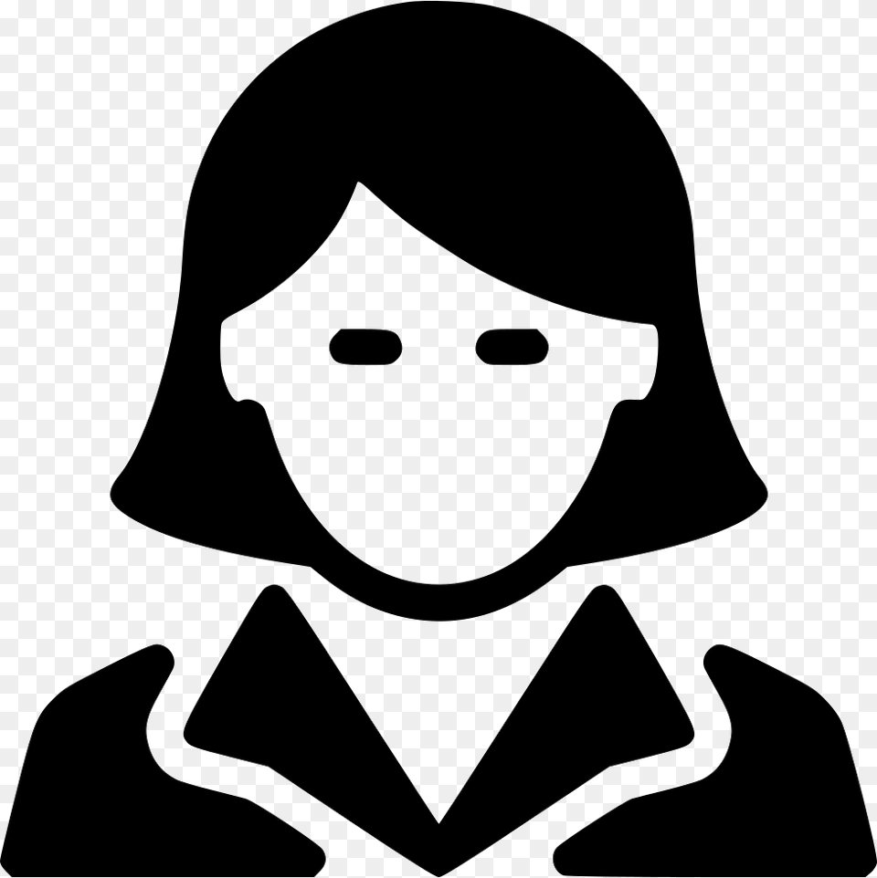 Business Woman Business Woman Face Icon, Stencil, Adult, Female, Person Free Transparent Png