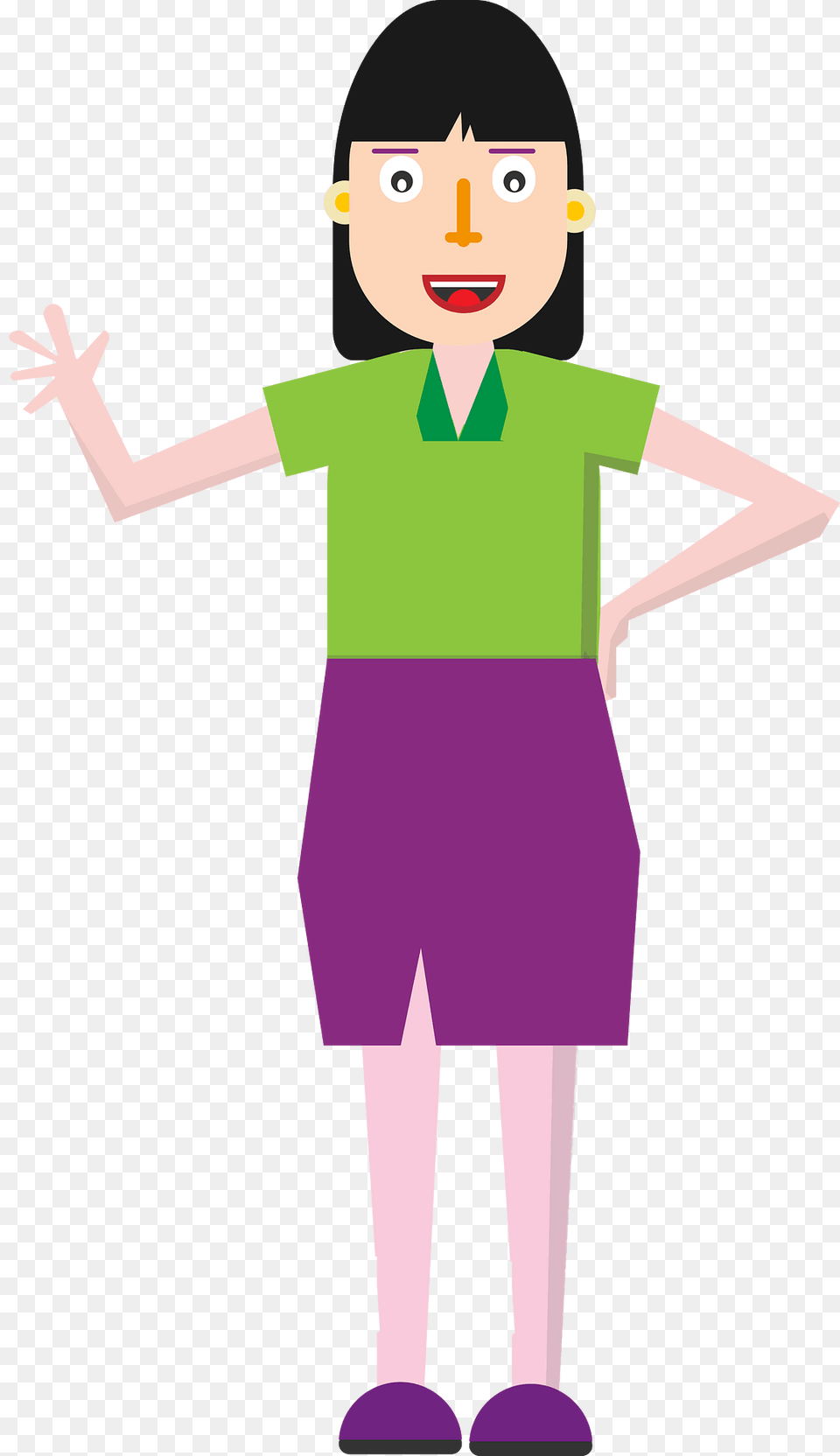 Business Woman Character Clipart, Clothing, Person, T-shirt, Face Free Png Download