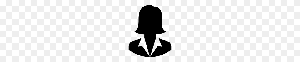Business Woman Icons Noun Project, Gray Free Png