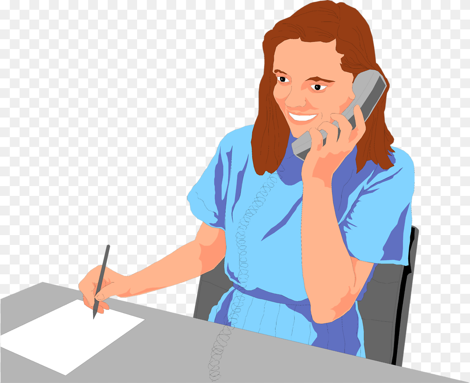 Business Woman Image Women On The Phone Clipart, Adult, Female, Person, Face Free Png