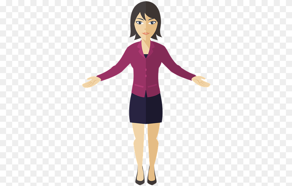 Business Woman Presentation Business Corporate, Sleeve, Clothing, Long Sleeve, Adult Free Png Download