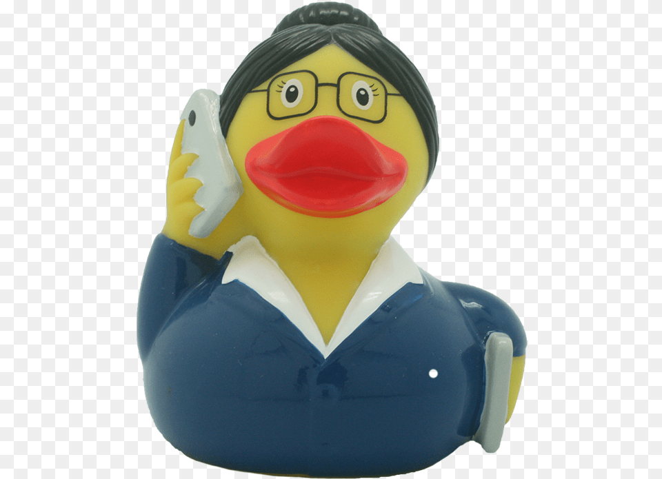 Business Woman Rubber Duck By Lilalu Rubber Duck, Toy, Face, Head, Person Free Png Download