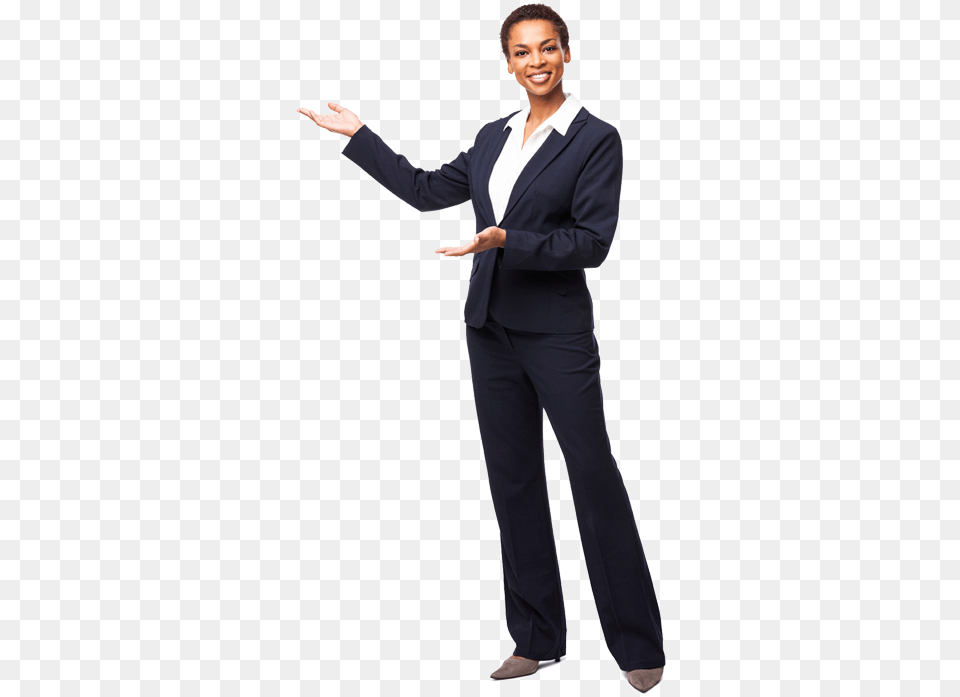 Business Woman Standing, Suit, Clothing, Formal Wear, Person Png Image