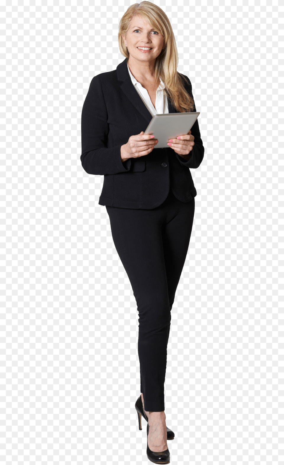 Business Woman Standing Download Business Woman, Adult, Formal Wear, High Heel, Long Sleeve Png