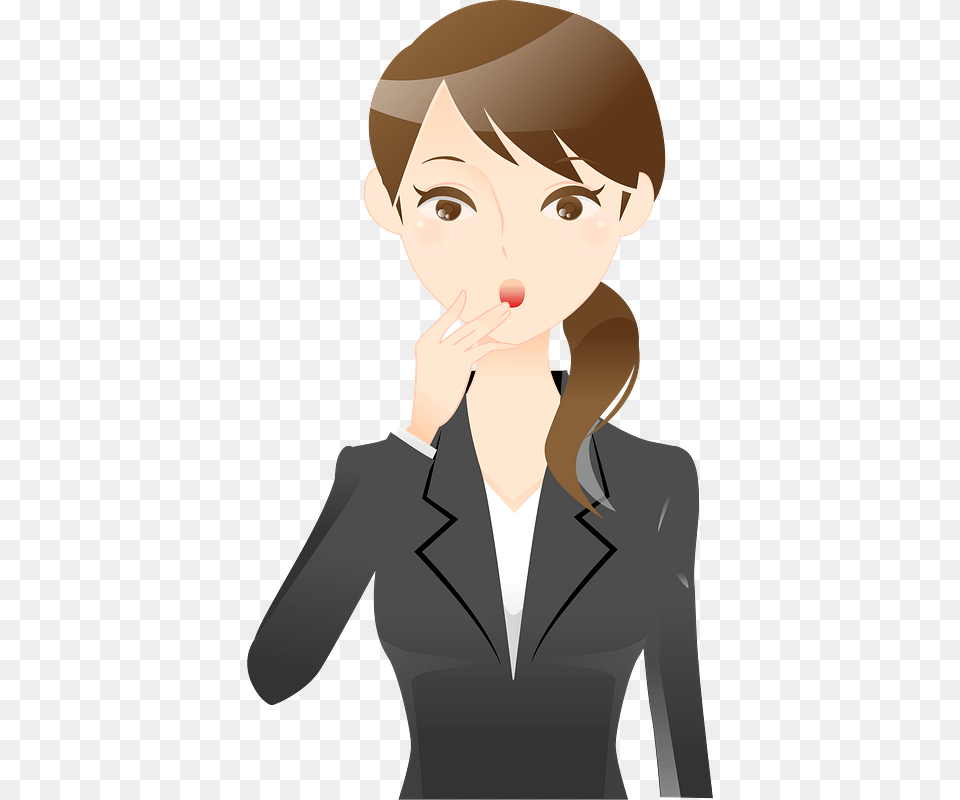 Business Woman Surprised Clipart, Adult, Person, Female, Comics Png Image