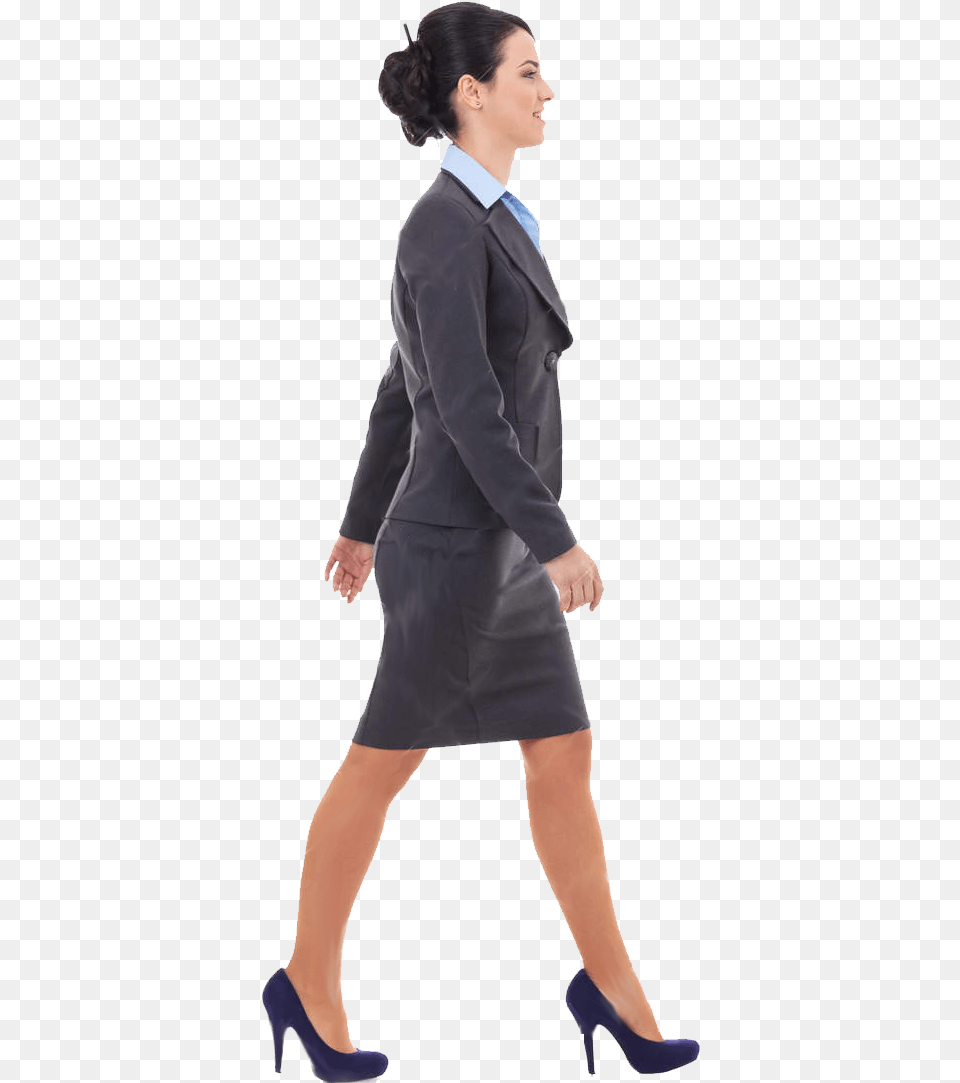 Business Woman Walking, Suit, Sleeve, Shoe, Long Sleeve Png