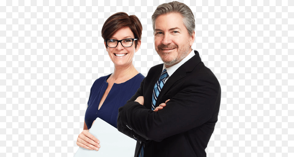 Business Woman With Short Brown Hair Glasses And Blue Broker, Adult, Person, Female, Male Png
