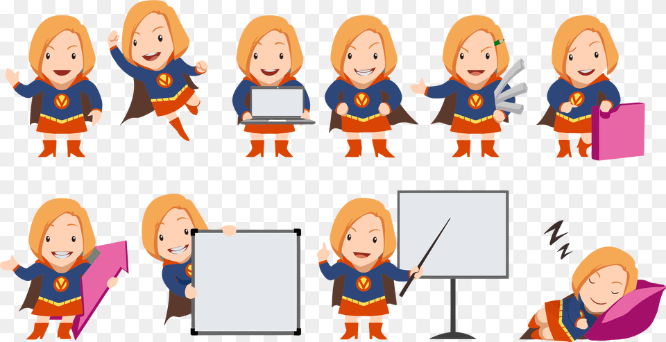 Business Women Characters, Book, Comics, Publication, Baby Free Transparent Png