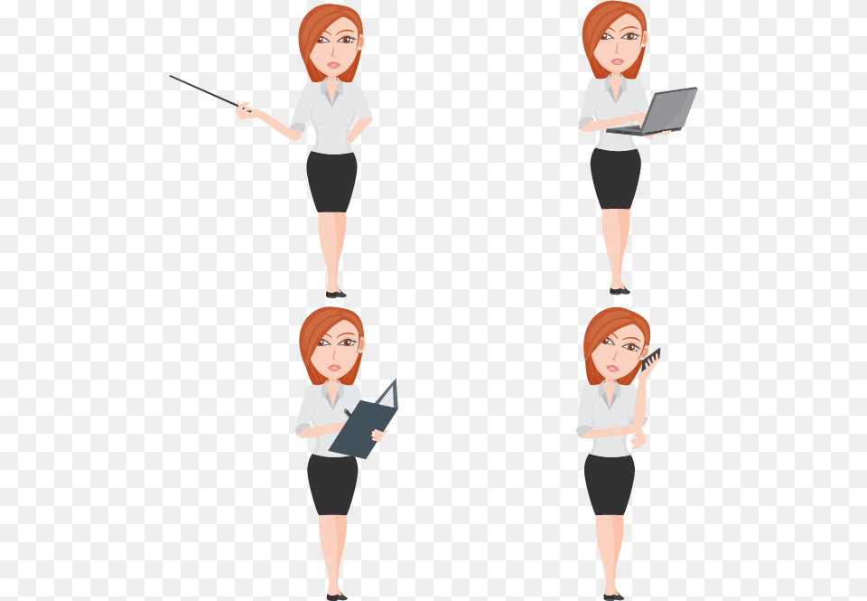 Business Women Design Vector Material Download Business Woman Vector, Adult, Publication, Person, Female Png