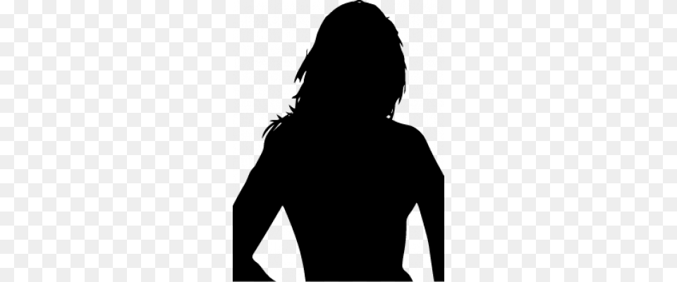Business Women Silhouette, Gray Png Image