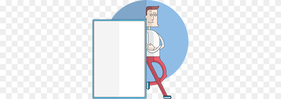 Businessman White Board, Device Png Image