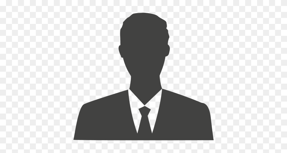 Businessman Avatar Silhouette, Accessories, Tie, Green, Formal Wear Free Transparent Png