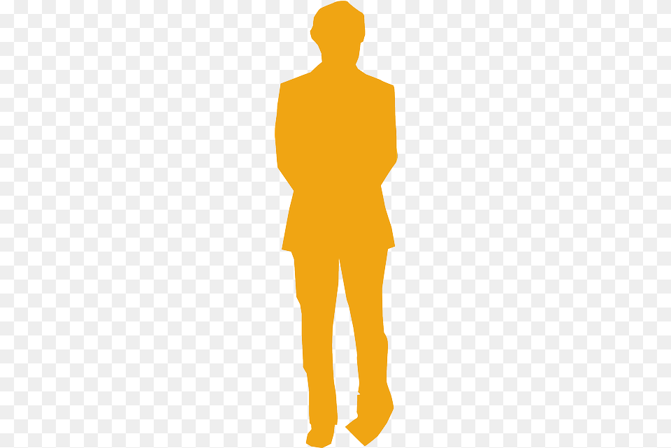 Businessman Boy Dude Man People Silhouettes People Silhouette Yellow, Clothing, Pants, Adult, Male Free Png