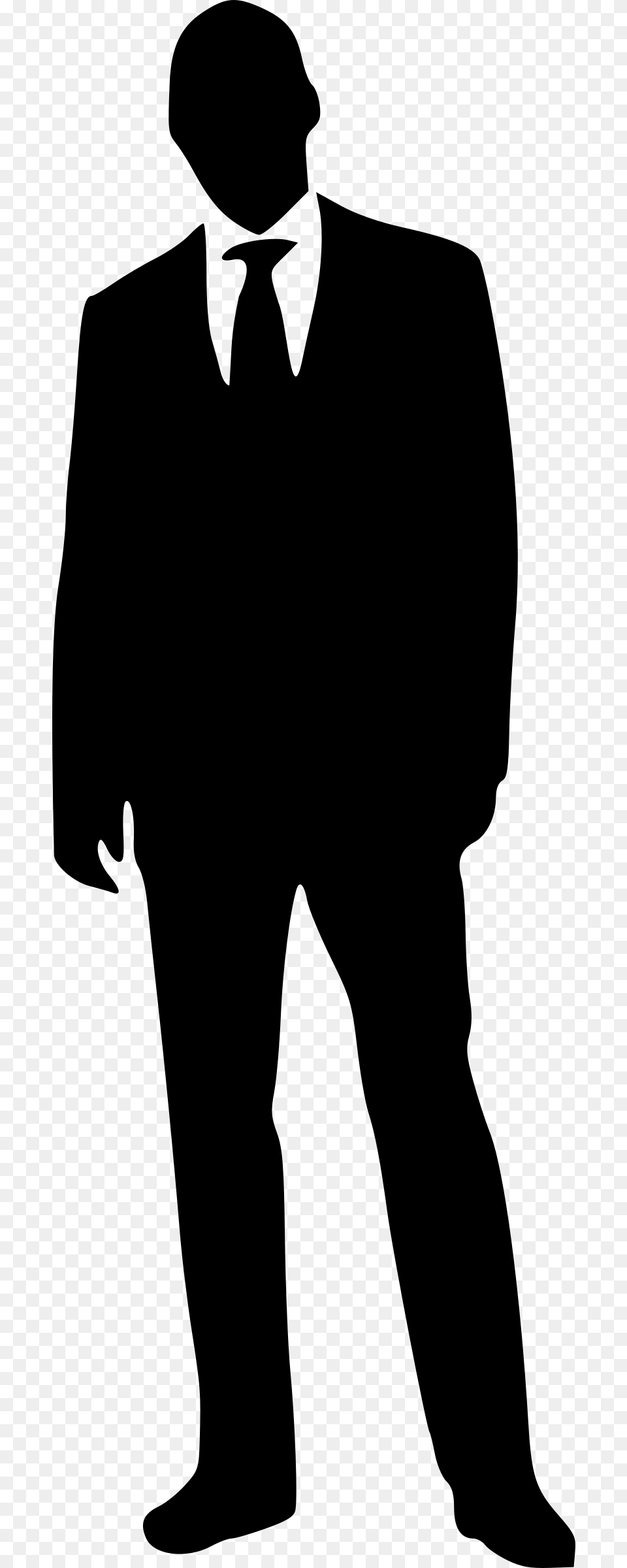 Businessman Clip Art Silhouette Of People Cartoon Transparent Background, Gray Png Image