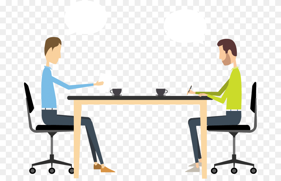 Businessman Clip Art Stock Two Huge Freebie, Table, Furniture, Desk, Person Free Png